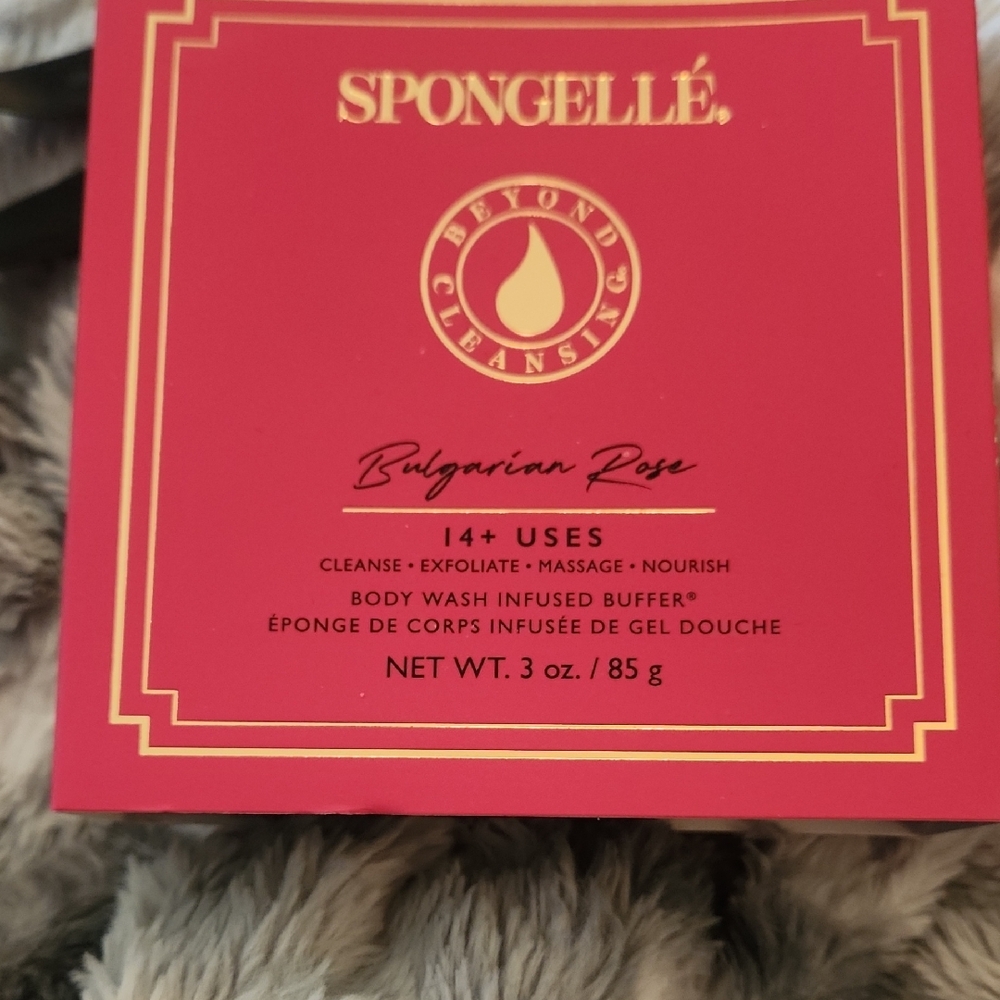Spongelle Bulgarian Rose Body Wash Infused Buffer - Red